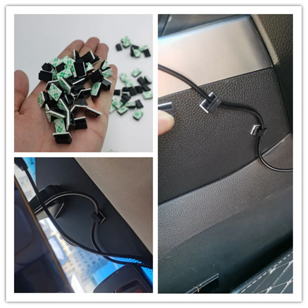 40Pcs Supporto Autoadesivo Per Fascette Fermacavo Per Opel Antara Astra K J H G Crossland X Grandland X Insignia Mokka X