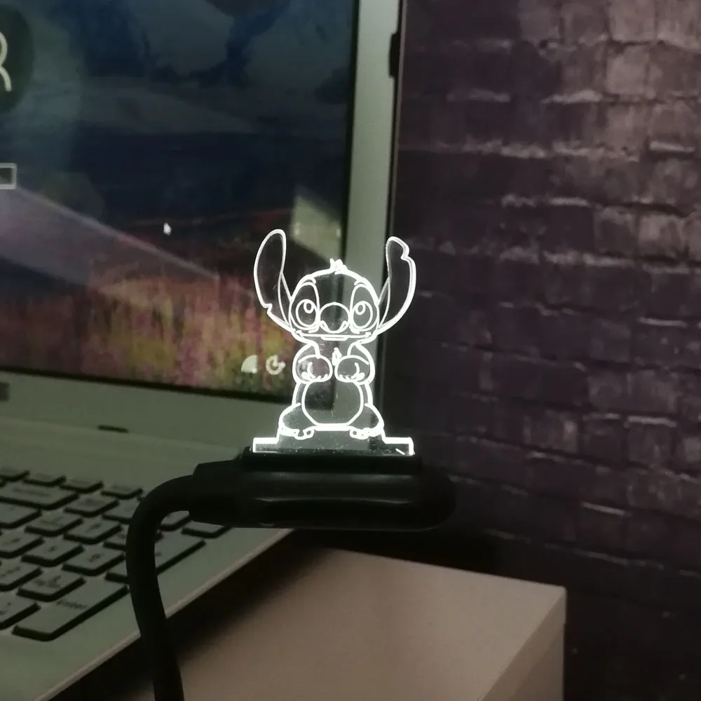 Прямая мультфильм Тедди стежка 3D светодиодный ночник 7 цветов изменить детский сон настольная лампа Иллюзия домашний Декор подарок ребенку на Рождество - Испускаемый цвет: Only White color