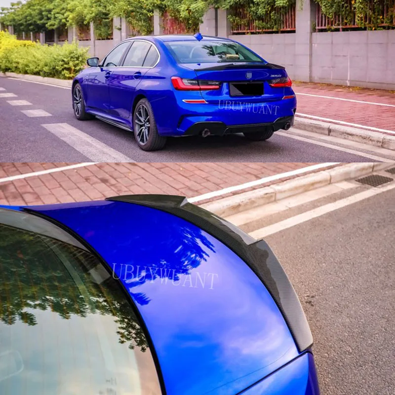 

High Quality Carbon Fiber Exterior Rear Spoiler Tail Trunk Boot Wing Decoration Car Styling For BMW 3 Series G20 2019 2020