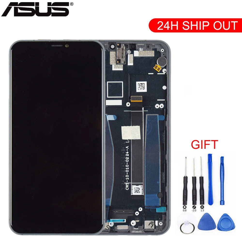 Продажа Оригинальный 6,2 ЖК дисплей для ASUS ZenFone 5 ZE620KL ЖК дисплей сенсорный экран для Zenfone 5 2018 Gamme ZE620KL ЖК дисплей Запчасти рамка