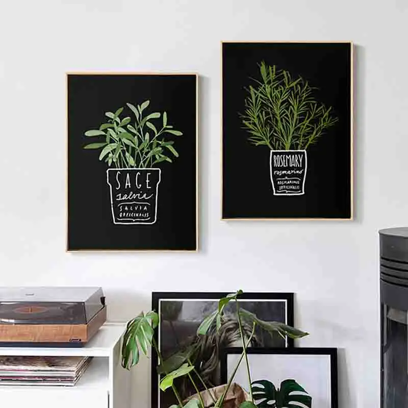 Gohipang-Canvas-Pictures-Decor-Kitchen-Office-Wall-Potted-Plant-And-Letters-A4-Painting-Art-Printed-Nordic (1)