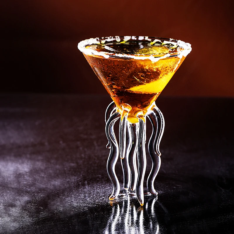 3D Осьминог Шампань Coupes молекулярное коктейльное стекло для бар, ночной клуб вечерние Scaleph Медузы Muller мартини Винные бокалы, чашка