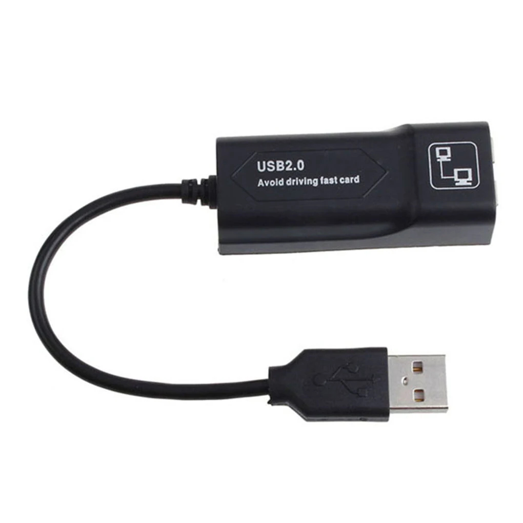 ПК USB2.0 Ethernet адаптер ноутбук сетевая карта USB Lan Мини Сетевой адаптер USB к RJ45 10/100 Мбит/с