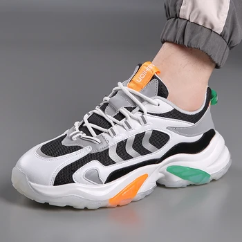 

Fashion Men Casual Shoes 2020 brand sneakers men Lightweight Lace-up Walking Sneakers trainer Male Footwear J136