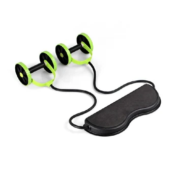 

Abdominal Waist Slimming Trainer Exerciser Roller Core Double AB Wheel Fitness Equipment