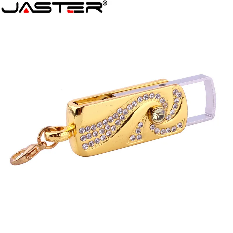 JASTER USB2.0, 4 ГБ, 8 ГБ, 16 ГБ, 32 ГБ, 64 ГБ, прекрасные блестящие стразы, алмазная флешка, карта памяти, USB флеш-накопитель