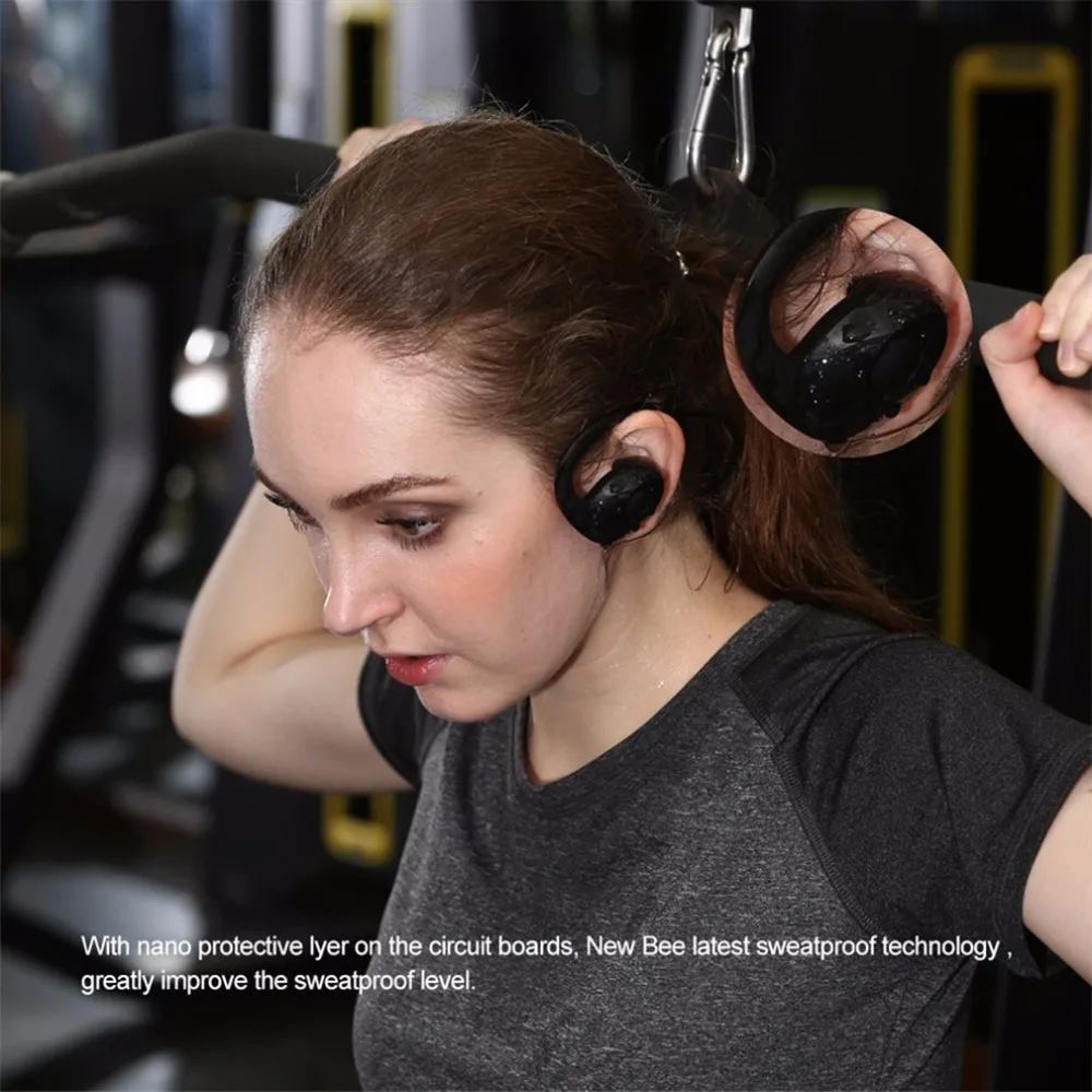 LESHP Snail In-Ear Sport Bluetooth наушники портативная гарнитура шагомер микрофон Функция для профессионального бега