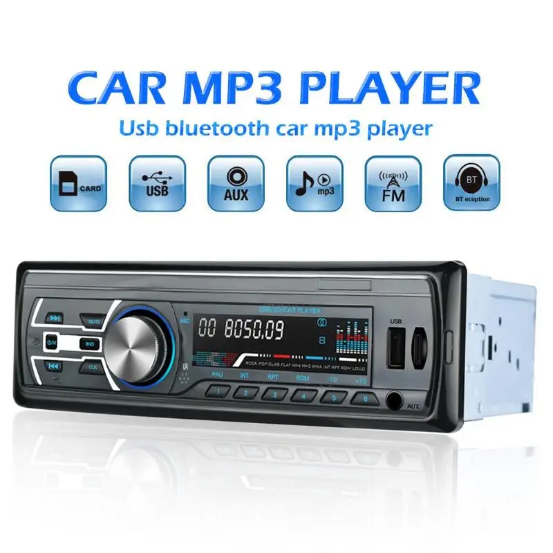 VODOOL RM-JQ1584 офисное здание/1586С MP3 музыкальный плеер головное устройство 4-полосная RCA Выход загрузка сопротивление стерео аудио Bluetooth USB FM радио