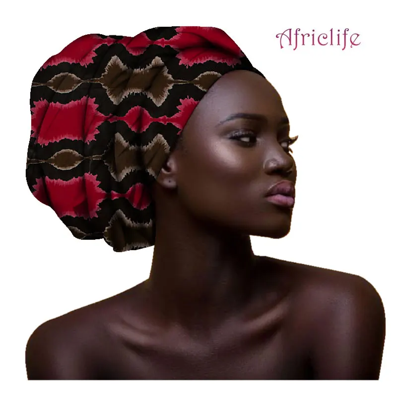 March Clothong вспомогательный оголовье волос Bazin головной платок галстук шарф Высокое качество Африканский головной платок африканские шарфы AF003 - Цвет: 4