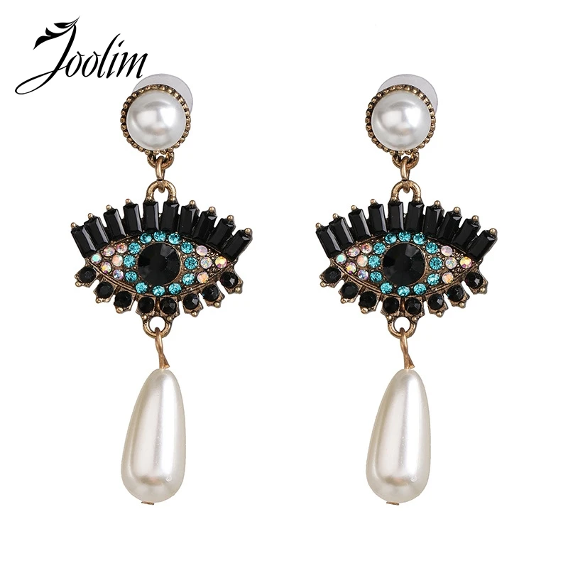 

Joolim Jewelry Wholesale Colorful Glass Pearl Drop Earring Dangle Earring
