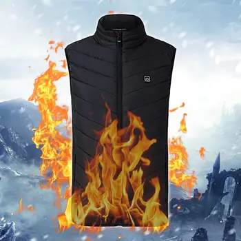 

Men Women Heating Vest Washable Usb Charging Heating Warm Vest Control Temperature Outdoor Camping Hiking Golf Hunting Jacket ED