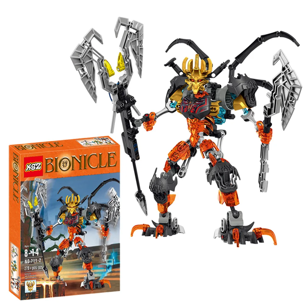 

XSz 711-2 Orange Mask Master War Skeleton Monarch Gift Box Bionicle Assembled-Bag
