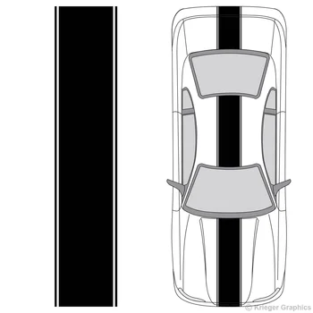 

For Universal Vinyl Center Racing Stripes for any Car or Truck Decals Car styling