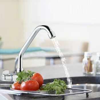 

Bath Basin Faucet Water Tap for Kitchen Bathroom Shower Water Foldable RV Faucet Rotating Single Handle Deck Wall Mounted