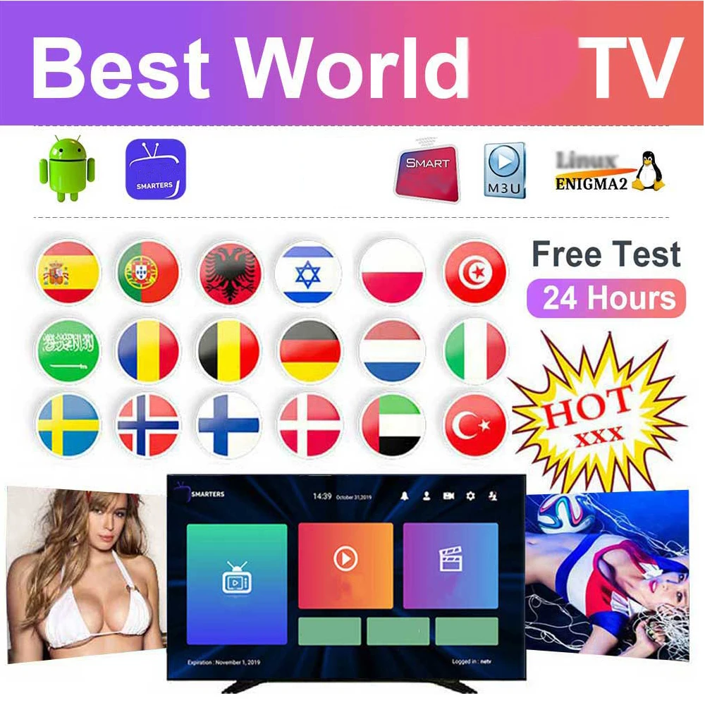 

Global world tv support 2 devices free for IP with Adult TV Ssmartt Android Tv Box Pc m3u Poland Spanish no channels include