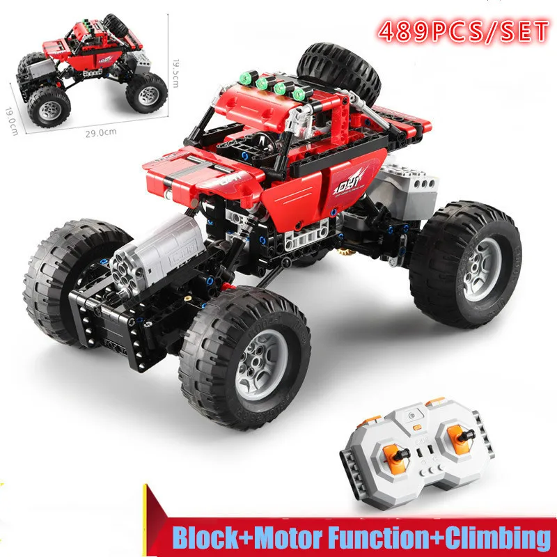 Новинка 2,4 Ghz RC автомобиль Внедорожный гоночный мотор функция питания fit Technic город строительные блоки кирпичи мальчики подарок на день рождения игрушки