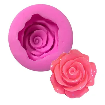 

Flower Bloom Rose shape Silicone Fondant Soap 3D Cake Mold Cupcake Jelly Candy Chocolate Decoration Baking Tool Moulds
