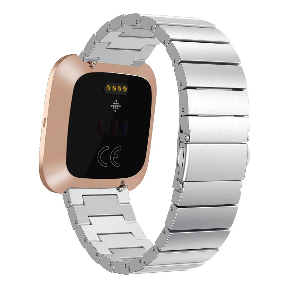 Ремешок из нержавеющей стали ремешок Браслет замена для Fitbit Versa 2 сменный Браслет наручных часов Ремешок для умных часов Ремешок