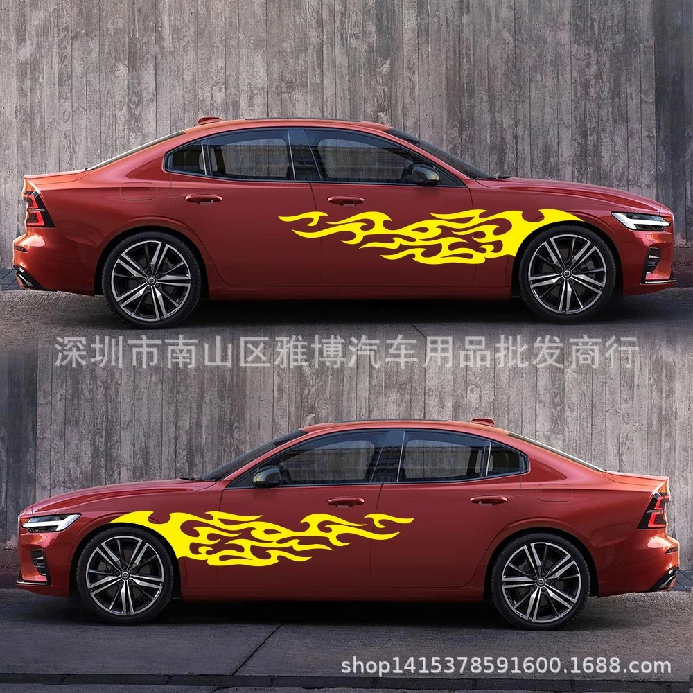 D-969 импортные товары стиль автомобиль модифицированный огненный элемент Тотем декоративная наклейка полный корпус латте искусство автомобильный корпус автомобиля клейкий P