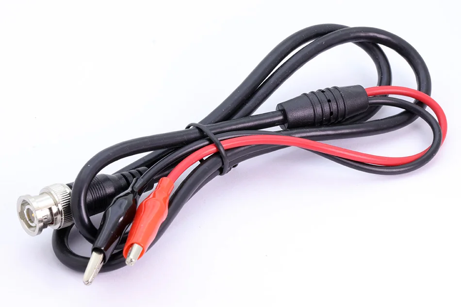 1pc BNC to alligator wire clip, Red and Black color Cables For Testing Probe