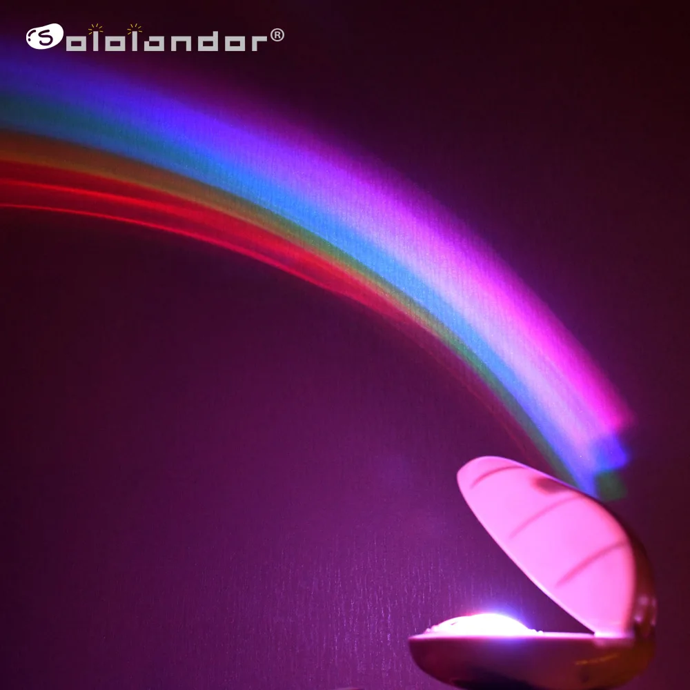 

3 Modes RGB LED Lamp Colorful Led Creative Night Light Egg Shaped Rainbow Projector Light Romantic Magic Children Bedroom Decor