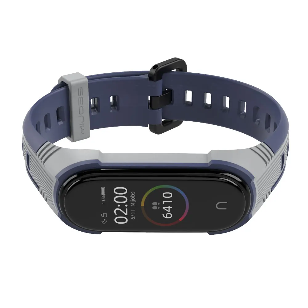 Silicone Strap For Xiaomi Mi Band 8 7 6 5 4 3 Wristband Accessories silicone wrist strap fitness tracker strap silicone watch strap silicone watch band watch strap smart bracelet strap