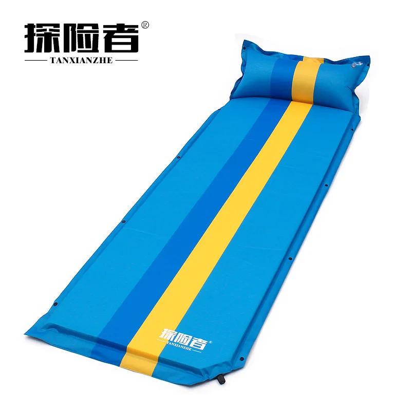 

Explorers Single Person Outdoor Inflatable Mattress Thick Widened Outdoor Tent Air Cushion-Joint Double Air Mattress Bed