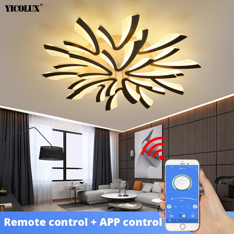 LED Ceiling Light Acrylic Modern LED Ceiling Lights Living Dining Room Kitchen Bedroom Indoor Lamps Lighting Fixtures With Remote AC 90-260V led ceiling light,ceiling light