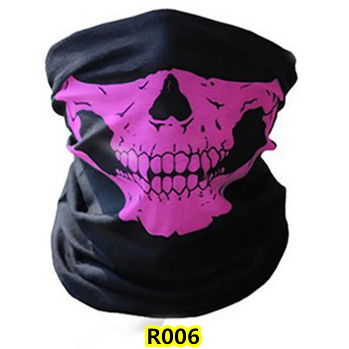 R006 Scarf Мужской шарф, бандана для езды на Хэллоуин, женский платок, лыжная маска с черепом, маска на половину лица, шарф-призрак, шарф на шею, шарфы для походов, волшебный шарф, Вечерние Маски - Цвет: R006 Scarf
