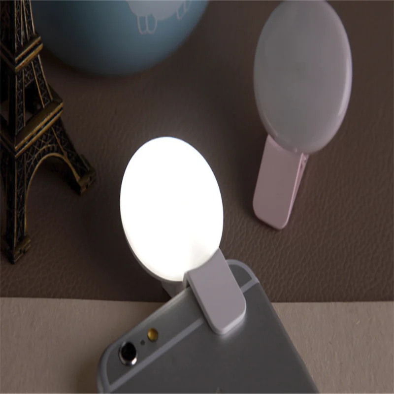 Coolreall Mini Q селфи кольцевой светильник портативный флэш светодиодный USB зажим для мобильного телефона для ночной фотографии заполняющий светильник для iPhone samsung