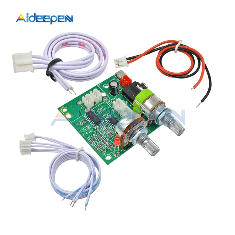 DC 5V 20W 2 1 Двухканальный аудио усилитель класса D 3D объемный стерео цифровой