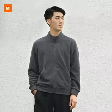 Новинка Xiaomi Youpin хлопковый флисовый свитер на молнии мужской Пушистый Теплый нежный и мягкий Повседневный Солнечный свет