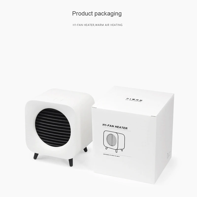 Kbxstart Smart Heater Office Desktop Portable Two-speed Adjustment Warmer Dormitory Home Winter Warm Foot Hand 220V 800W