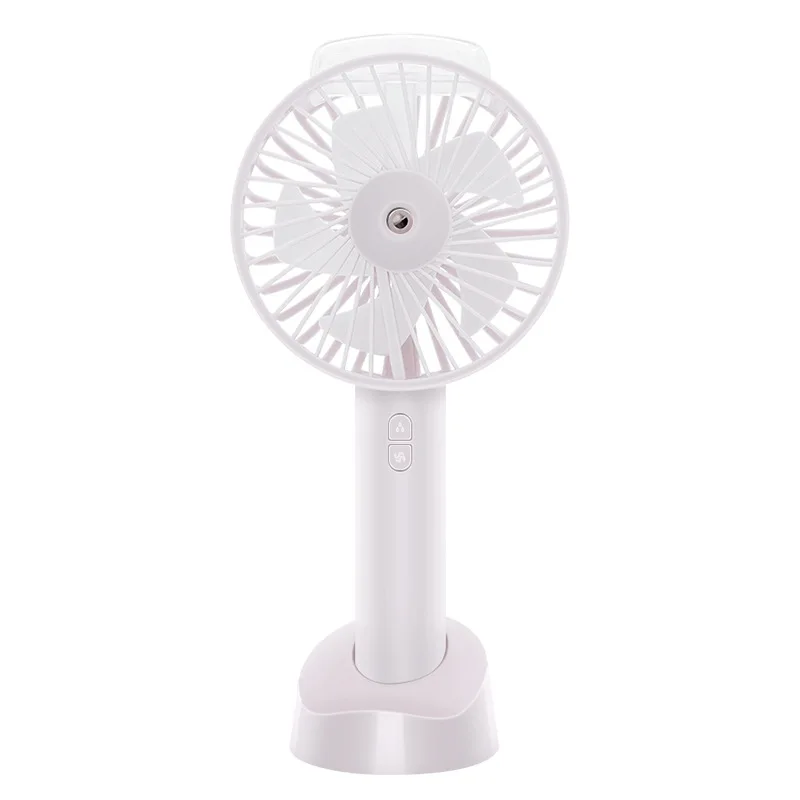 

Portable Usb Fan Cooler Small Cooling Fan Desk Pocket Water Mist Fan Cooling Air Humidifier White