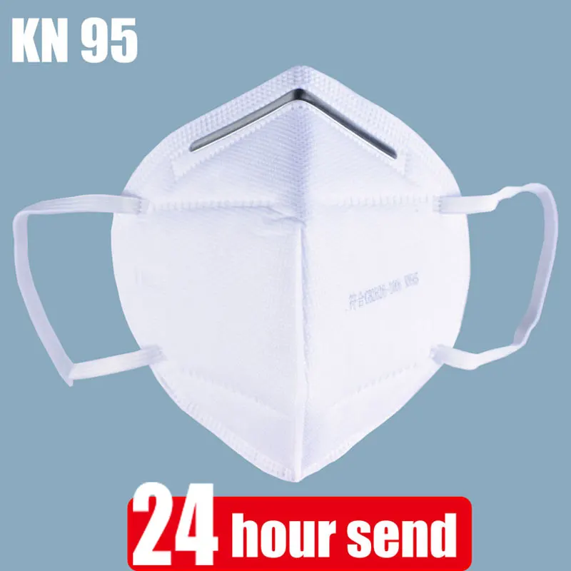 

100-10PCS KN95 Mask Mouth Face Mask 95% Filtration PM2.5 Dust Masks dust reusable MASK KN95