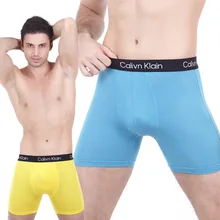 Panties Mens Boxer Briefs Sexy Underwear Soft Long Boxershorts Underpants Modal Letter Solid Color Breathable Panties