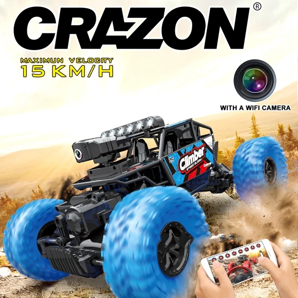 CRAZON RC гоночный автомобиль 4WD 2,4 ГГц мини внедорожный грузовик высокоскоростная дистанционная игрушка с Wifi fpv камера для детей