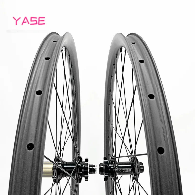 27,5 er FASTace DA206 35x25 мм ассиметричные карбоновые mtb колеса бескамерные 650B mtb дисковые колесные диски 100x15 142x12 мм Углеродные колеса для велосипеда
