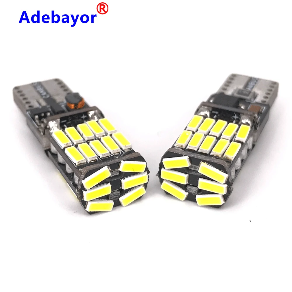 Adebayor 6X T10 4014 26 SMD w5w canbus салона светильник 194 501 светодиодная приборная Подсветка лампа купольный светильник без ошибок 12V 6000K