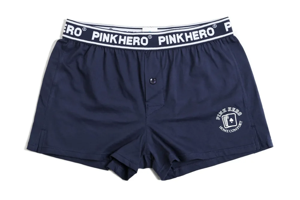 Pink Heroes Для мужчин нижнее белье доска Шорты с модным принтом Для мужчин трусы-боксеры с изображением Шорты хлопок Для мужчин багажник Для мужчин Домашняя одежда для сна/нижнее белье с принтом