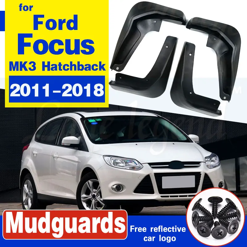 2 X Nueva goma de calidad mudflaps para caber Ford Focus de ajuste universal