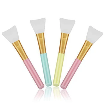 

4 Pcs Silicone Face Mask Brushes, Soft Face Mask Applicator for Mud, Clay, Charcoal Mixed Mask