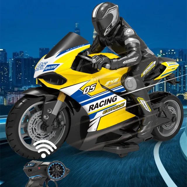 Newest 25KM/H High Speed High Simulation RC Motorbike 2.4G Remote Control Motorcar Drift Bike Motorcycle With High Power Motors 6