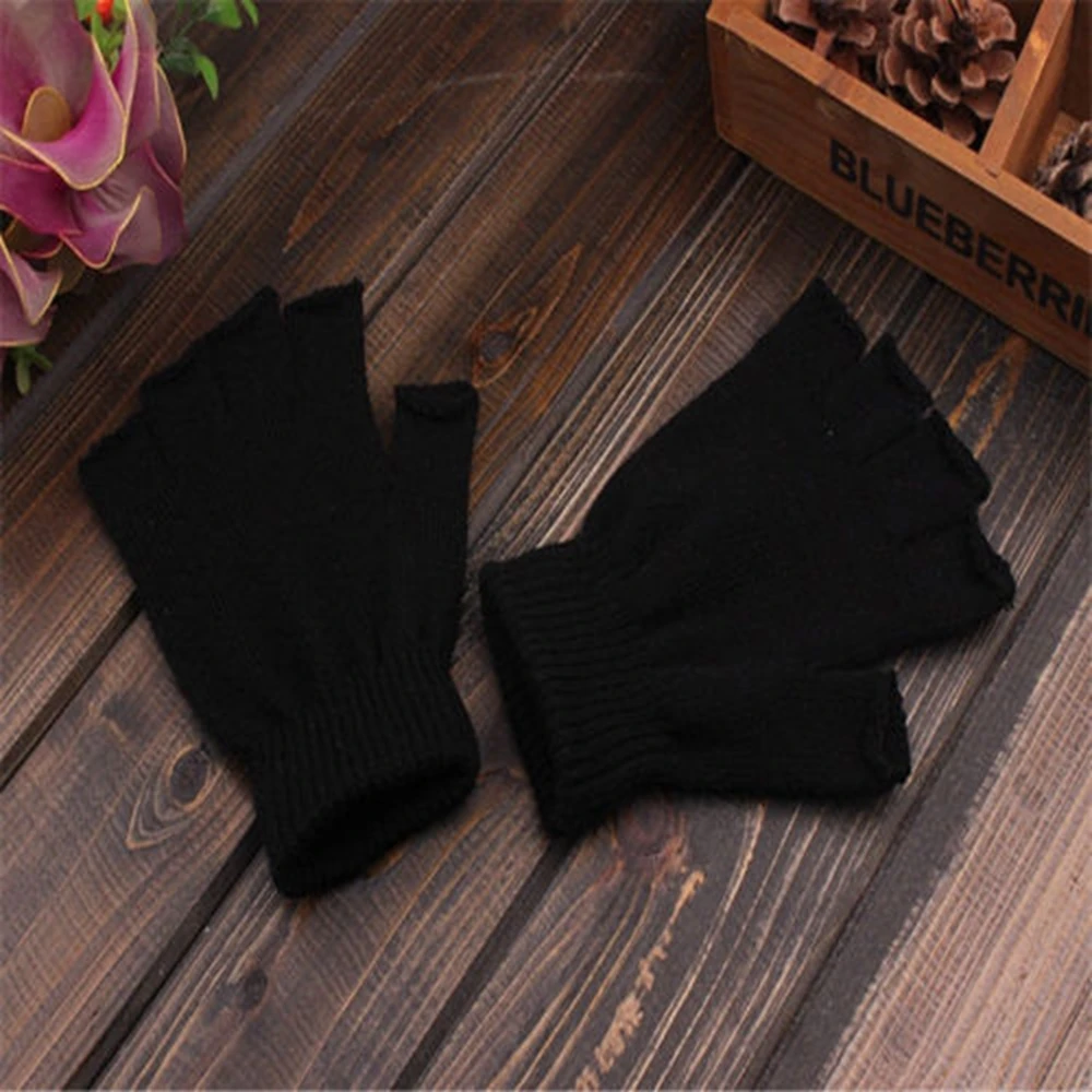 Fingerless Knitted Gloves Men/Women Cycling