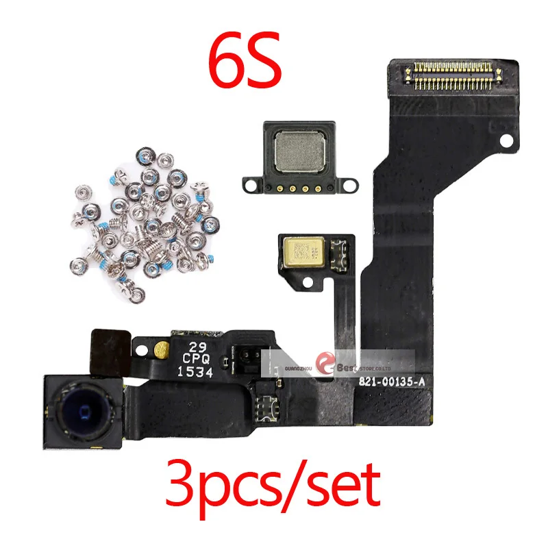 For 6S 1set Высокое качество фронтальная камера кольцо держатель для iPhone 5 5S 5C 6S 6 Plus фронтальная камера объектив правый датчик приближения гибкий кабель - Цвет: For 6S 1set