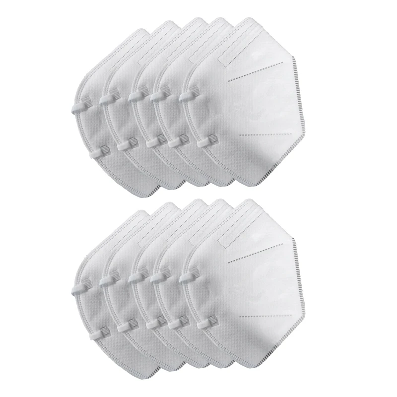 

TOP!-10PCS/Pack Mask PM2.5 Anti Haze Dust Mask Nose Filter Windproof Face Non-Woven Mask