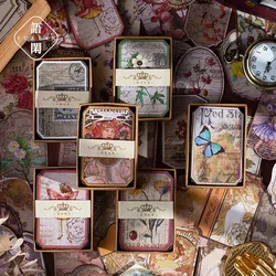 60pcs/box Time Travel Decorative Notes Stickers Scrapbooking Label Diary Stationery Album Phone Vintage plant Journal Planner