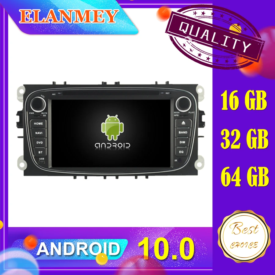 Новейшая автомобильная аудиосистема Android 10 0 подходит для FORD Mondeo Tourneo Connect 2010