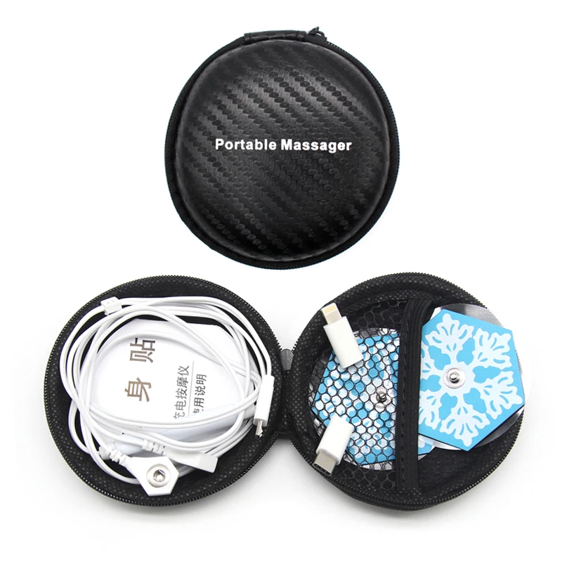 Mini Muscle Body Phone Massage Stimulator Mobile Connection Acupuncture Therapy Back Neck Shoulder Electric Pad Relax | Красота и