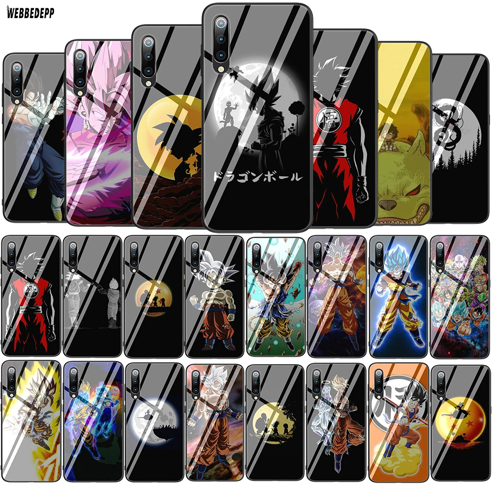

Dragon Ball Z Tempered Glass Soft Case for Xiaomi Redmi Note 5 6 7 Pro Mi 8 Lite 9 A1 A2 F1 TPU Cover